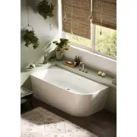 Акриловая ванна Azario RIO GRANDE 160х75 пристенная левая, в комплекте с сифоном и металлической рамой, AZ-6724-2L 16075