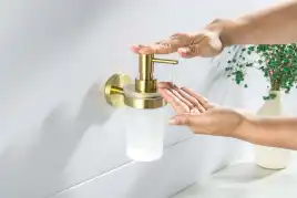 Дозатор для жидкого мыла Aquatek Европа AQ4105BG, Золото матовое