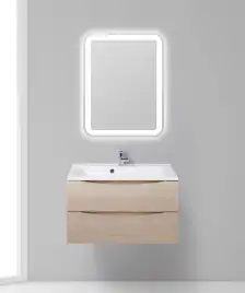 Тумба под раковину BelBagno MARINO-800-2C-SO-RG-P подвесная Rovere Grigio