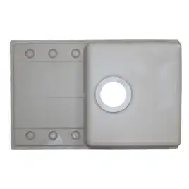 Кухонная мойка AZARIO Izmir 740х480х197 кварцевая, прямоугольная, цвет Песочный: CS00097682