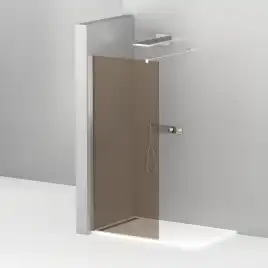 Душевая перегородка CEZARES LIBERTA-L-1-90-120-BR-Cr стекло Tонированная бронза, профиль Хром