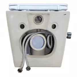 Подвесной унитаз Azario Allegro AZ-3105B c функцией биде, безободковый с сидением микролифт, цвет белый