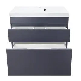 Тумба с раковиной Azario Эстима 80 CS00094597, напольная, Графит