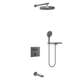Душевая система  Vincea Inspire VSFW-431I2RGM VSFW-431I2RGM встраиваемая, вороненная сталь