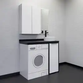 Тумба с умывальником Comforty Лозанна 100 Белый, 00-00013800