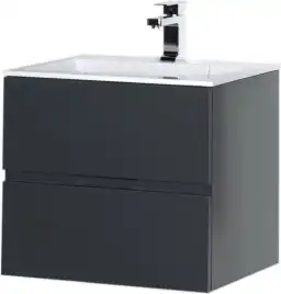 Тумба под раковину Aquanet Алвита 60 серый антрацит 183991