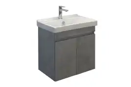 Тумба с умывальником Comforty Осло 80 Бетон светлый, 00-00000836