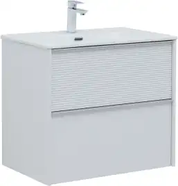 Тумба под раковину Aquanet Вита 70 белый матовый, подвесная, 330476