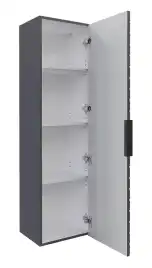 Шкаф-пенал для ванной Grossman Блисс 35 подвесной, графит матовый (303546)