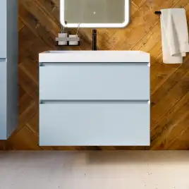 Тумба с раковиной AVS Гармония 80 платина матовая, N821-07-800PM-02-810WG