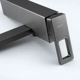 Смеситель для ванны Gappo G3217-9  с коротким изливом, Оружейная сталь