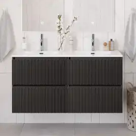 Тумба под раковину BelBagno UNO-1200-4C-SO-GSO подвесная, Темно-Серый Матовый