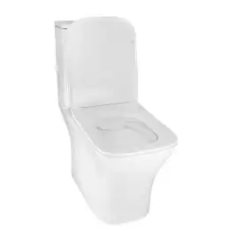 Унитаз-компакт Azario Kashmir AZ-9143S напольный, безободковый, в комплекте с бачком и сиденьем микролифт, Белый глянцевый