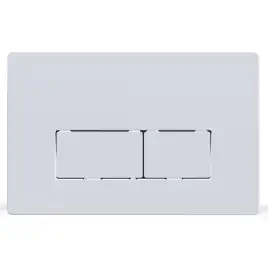 Кнопка смыва AZARIO AZ-8200-0090/AZ-P58-0130 двойная, квадратная, цвет белый