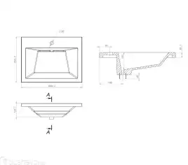 Мебельная раковина Grossman Блисс 60, белая