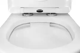 Унитаз-компакт Azario Ambra AZ-848 напольный, безободковый, в комплекте с бачком и сиденьем микролифт, Белый глянцевый