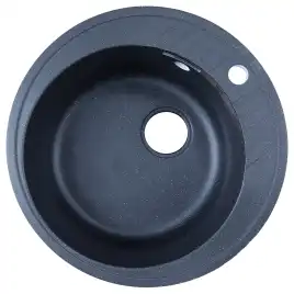 Кухонная мойка AZARIO Solo 505x505x190 искусственный мрамор, цвет черный: CS00105237