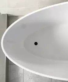 Ванна из литьевого мрамора  Aqua de Marco Calipso 165х82х52 Solid Perfection 1165WCAL_SOL, Белая матовая