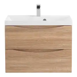 Тумба под раковину BelBagno MARINO-700-2C-SO-WO-P подвесная Rovere Bianco