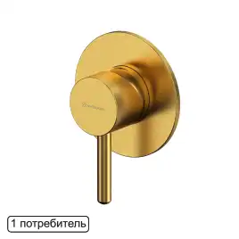 Смеситель для душа Whitecross Y brushed gold скрытого монтажа Золото брашированное, Y1245GLB