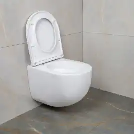 Унитаз подвесной AVS Спутник 801-0038-P-T2-GW безободковый, со смывом Торнадо, белый