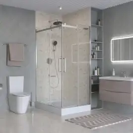 Душевой уголок BelBagno MARINO-2-AH-2-120/90-C-CR стекло прозрачное, профиль Хром