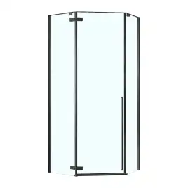 Душевой уголок Loranto NEO 100x100x195 профиль черный, без поддона, CS-22107B-100