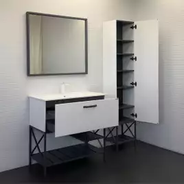 Тумба с умывальником Comforty Бредфорд 90 Белый, 00-00009955