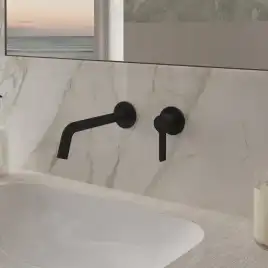 Смеситель для раковины Vincea Villa VBFW-1VL1MB встраиваемый однорычажный, черный