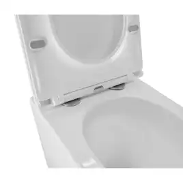 Подвесной унитаз Azario PRO PRO-0001 UQ3 безободковый, смыв Торнадо, в комплекте с сидением микролифт, Белый глянцевый