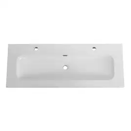 Керамическая раковина с одной чашей и двумя отверстиями под смеситель CEZARES CZR-8073-120-1-2