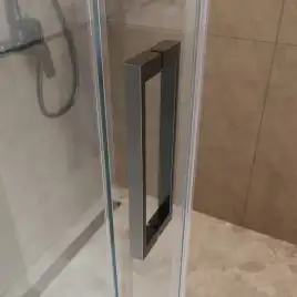 Душевая дверь BelBagno SOFT_CLOSE-1-BF-1-160-C-GM стекло прозрачное, профиль Оружейная сталь