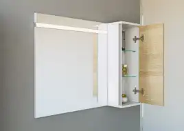 Зеркало Aqwella 5 stars Miami 75х65 Mai.02.07 с подстветкой, сенсорный выключатель