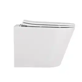 Подвесной унитаз ABBER Bequem AC1102 белый, безободковый, с сиденьем микролифт