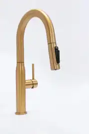Смеситель для кухни AVS PureRiver 811-171-BG с выдвижным изливом, брашированное золото