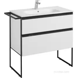 Тумбы под раковину Roca Domi 80 A857459806 подвесная, цвет, Белый глянец