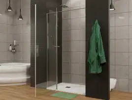 Душевая дверь Allen Brau Priority 140 см, 3.31010.00, профиль Хром, стекло Прозрачное