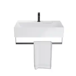 Раковина KERAMA MARAZZI LOGICA мебельная\подвесная, с одним отверстием, 70 см, белая глянцевая, LO.wb.70.1