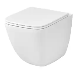 Подвесной унитаз Grossman GR-4497SQC безободковый, смыв торнадо, Белый глянцевый