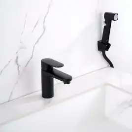 Смеситель для раковины Aquatek Ника AQ1812MB, Черный матовый