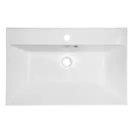 Тумба с раковиной Azario Эстима 80 CS00094584, подвесная, Белая глянцевая