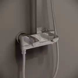 Душевая система IDDIS Slide SLISBBTi06 для ванны с изливом, с управлением Push Control цвет, Глянцевый хром