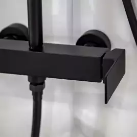 Душевая система AVS Cube 811-152-MB, черный матовый