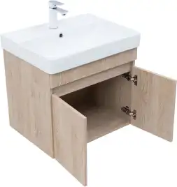 Тумба под раковину Aquanet Оптима 60 дуб светлый, 344803