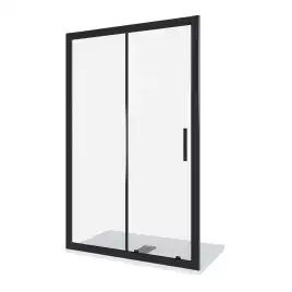 Душевая дверь Good Door Cofe WTW-110-C-B, КФ00010, профиль Черный, стекло Прозрачное