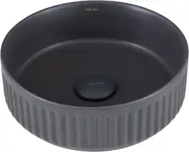 Раковина накладная Allen Brau Fantasy 36х36х12 4.11032.AN, Черная матовая