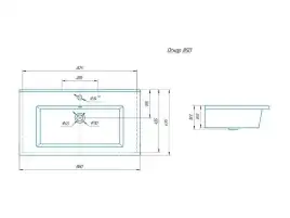 Раковина Grossman Оскар 85, белая