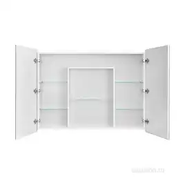 Зеркало-шкаф Aquaton Лондри 100 1A267302LH010  цвет, белый глянец