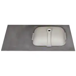 Раковина мебельная AVS Шарм 120x56 L белая/черная