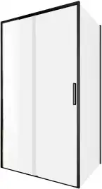 Душевой уголок Aquanet Pleasure Evo 110x80 AE65-110x80-BT профиль черный, прозрачное стекло